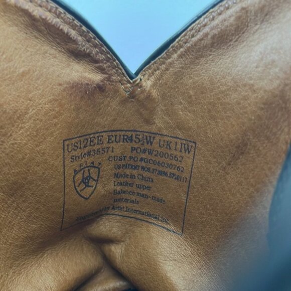 Ariat Men’s Black Leather Work Boots - Picture 11 of 14